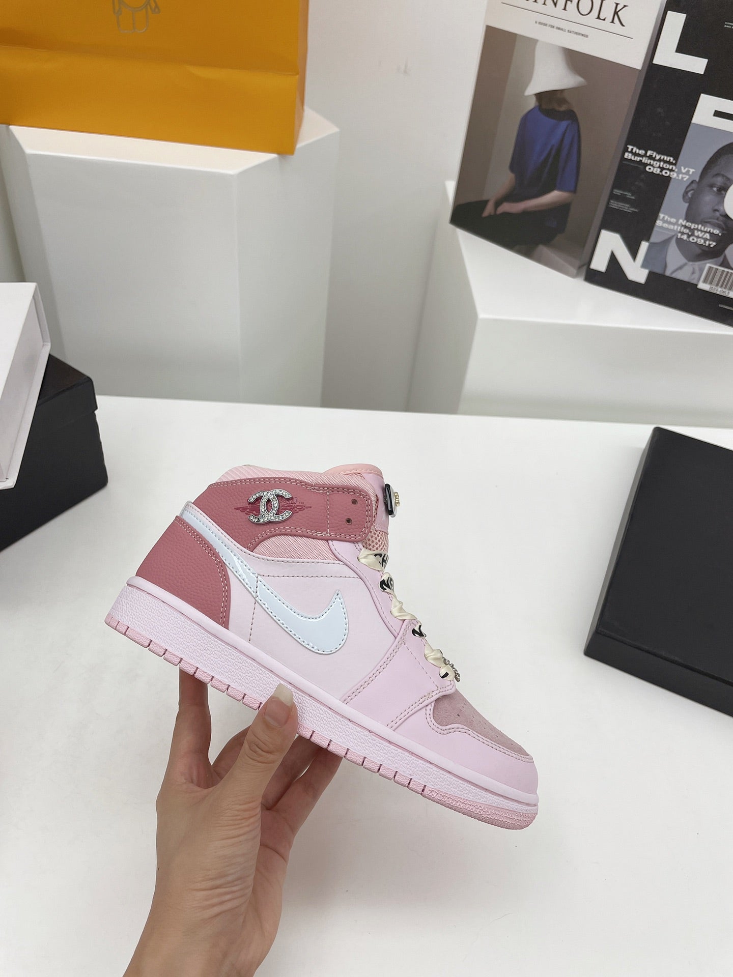 CHL Sneakers N*KE AJ1 Jordan Pink