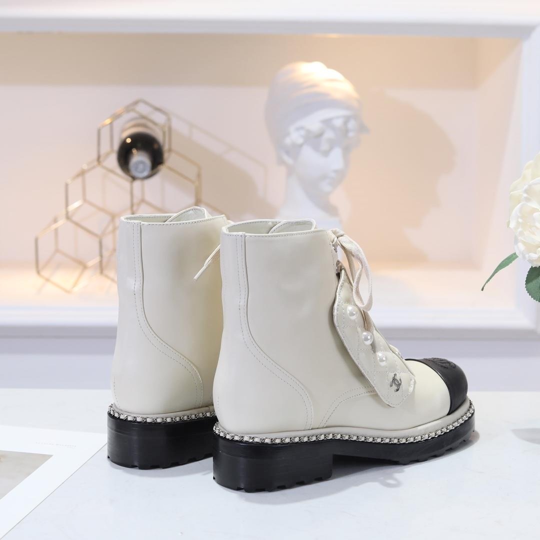 CHL Boots Pearl Black White