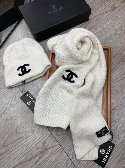 CHL Hat and Scarf Set   Knitted 4 Color s