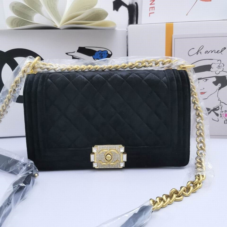 Chl Bag Velvet Black