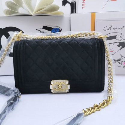 Chl Bag Velvet Black