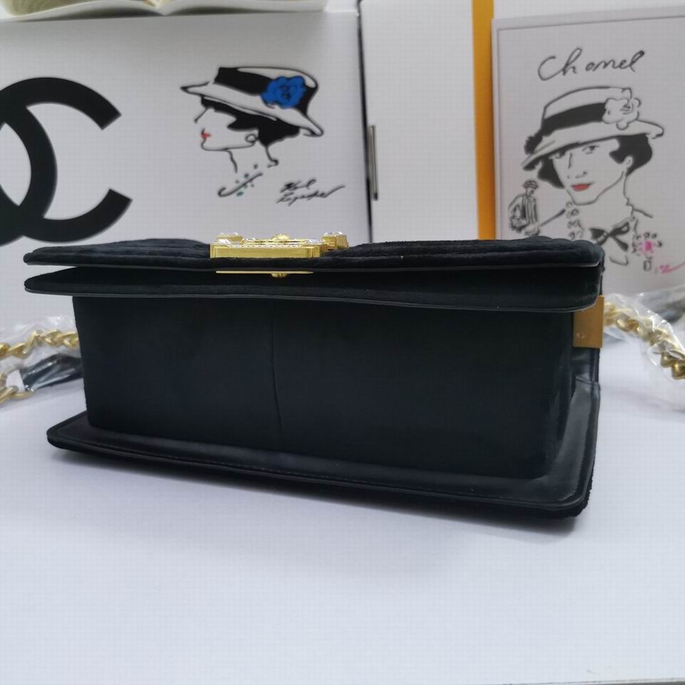 Chl Bag Velvet Black