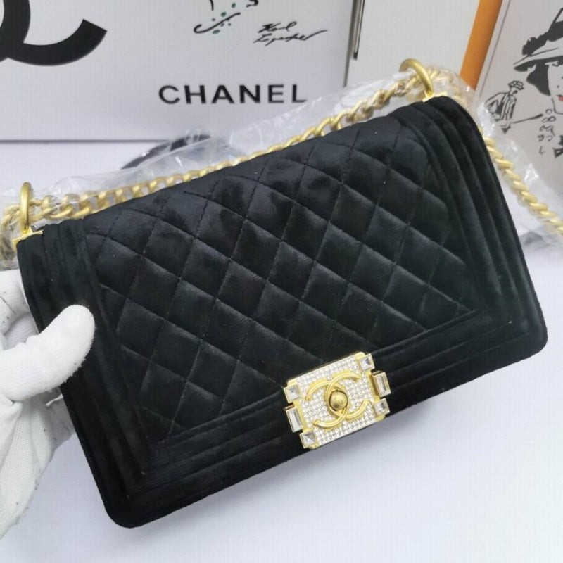 Chl Bag Velvet Black