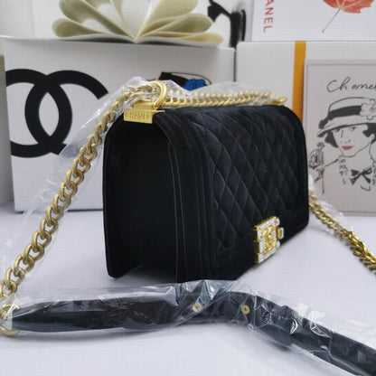 Chl Bag Velvet Black