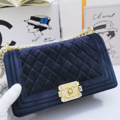 Chl Bag Velvet Blue