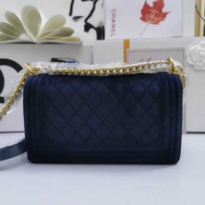 Chl Bag Velvet Blue