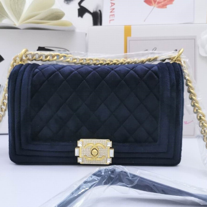 Chl Bag Velvet Blue
