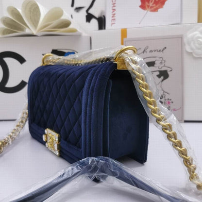 Chl Bag Velvet Blue