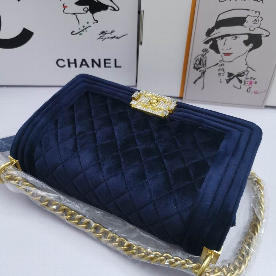 Chl Bag Velvet Blue