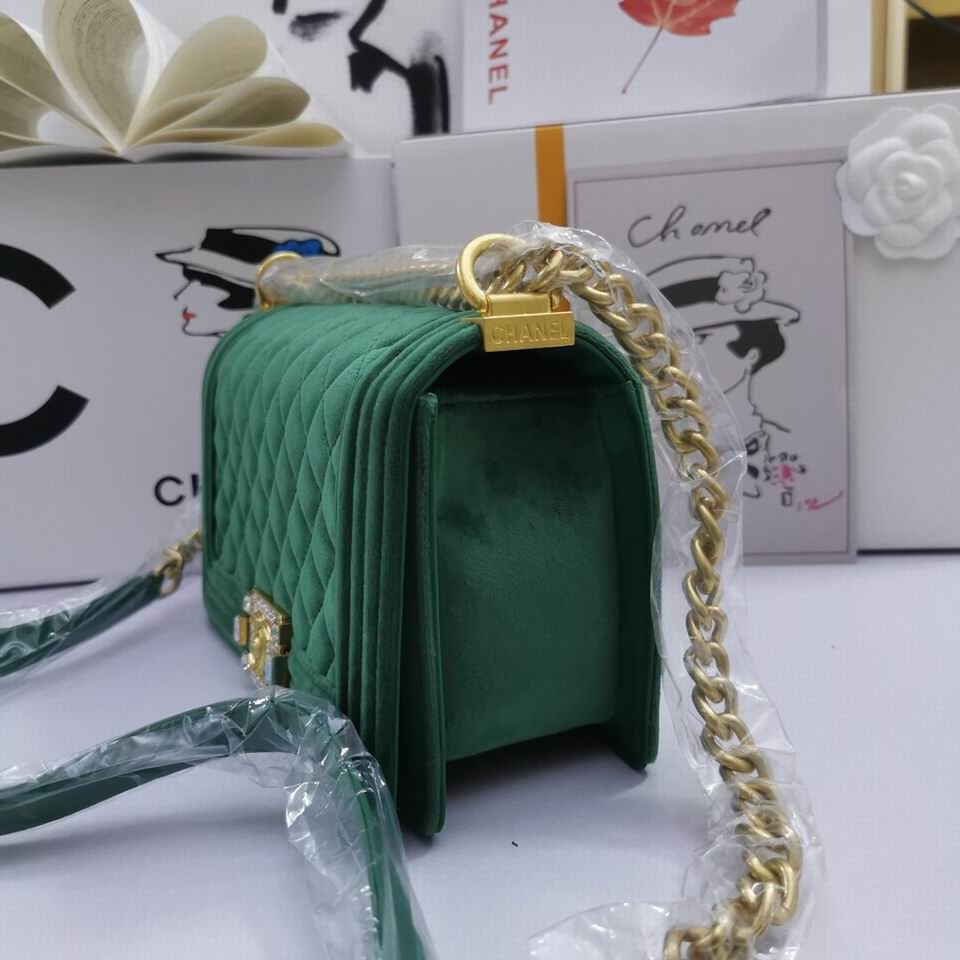 Chl Bag Velvet Green