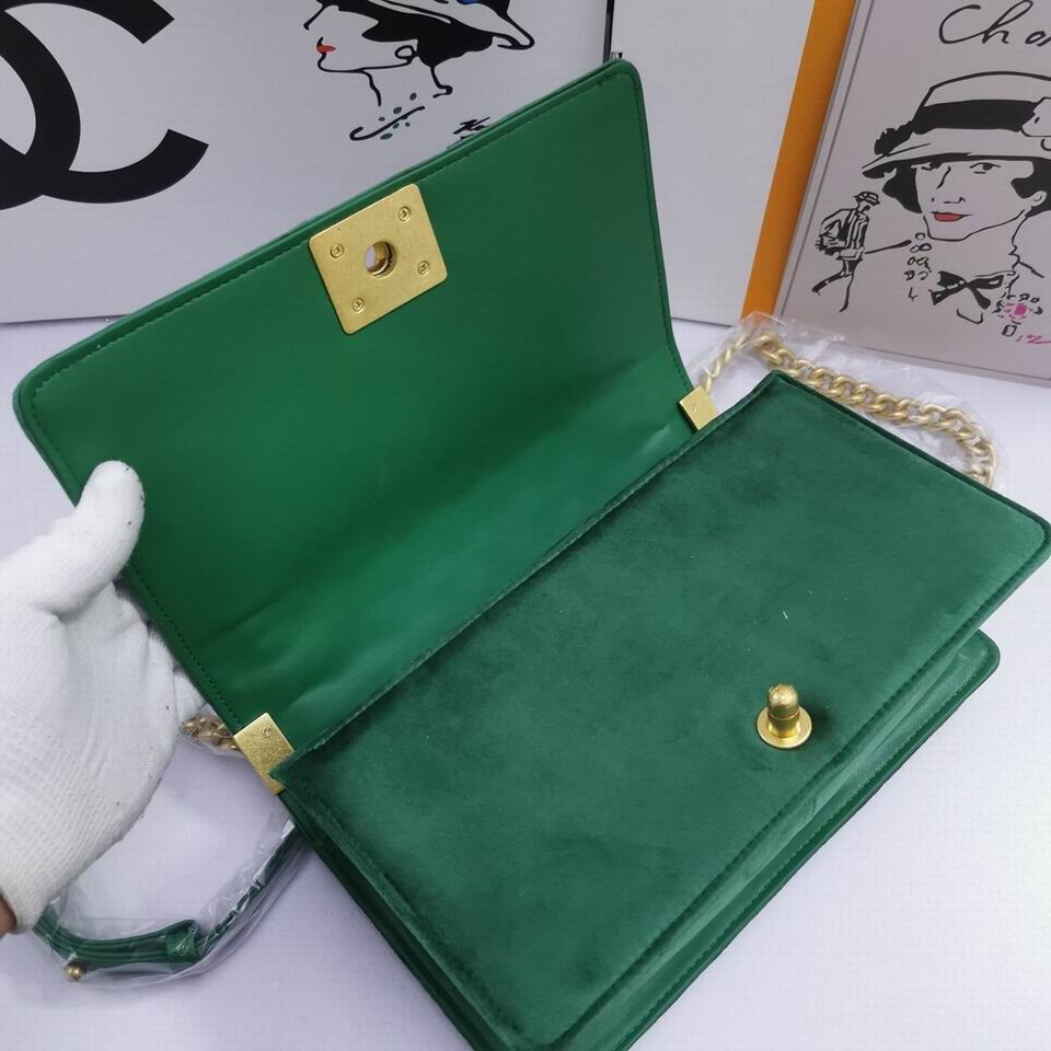 Chl Bag Velvet Green