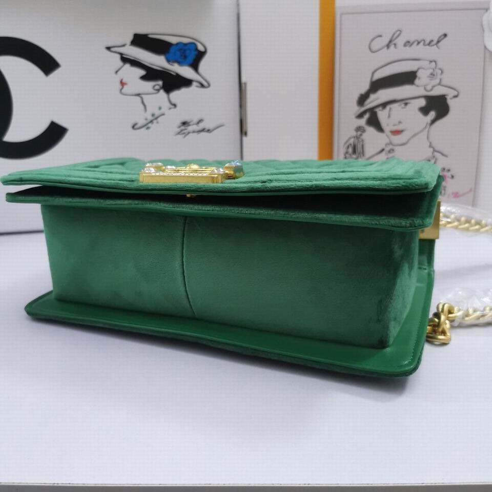 Chl Bag Velvet Green