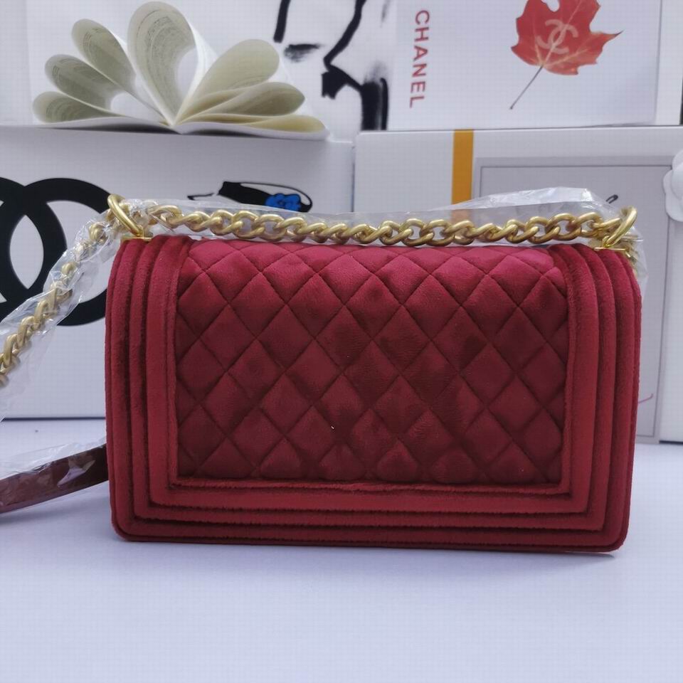 Chl Bag Velvet Red