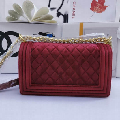 Chl Bag Velvet Red