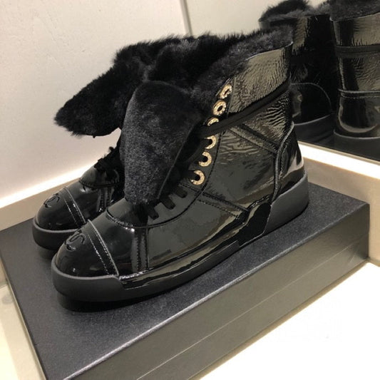 Chl Boots Fur Black