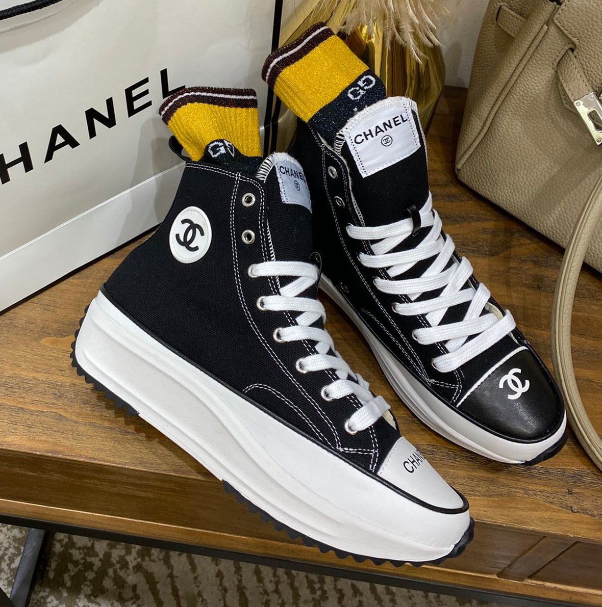 CHL Trainers  Sneakers Black High