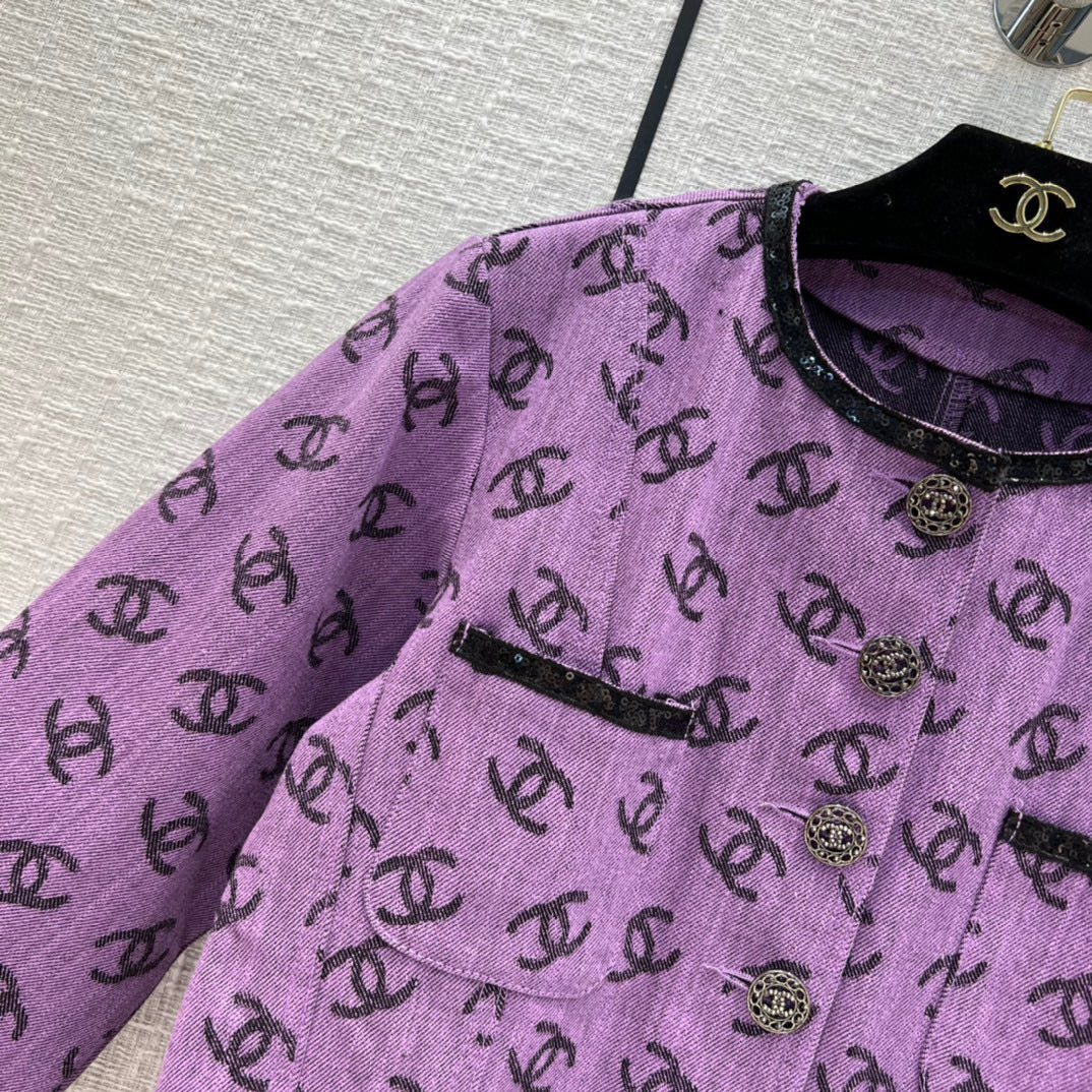 CHL  Jacket Woman Jacquard & Sequins 2 Color 's