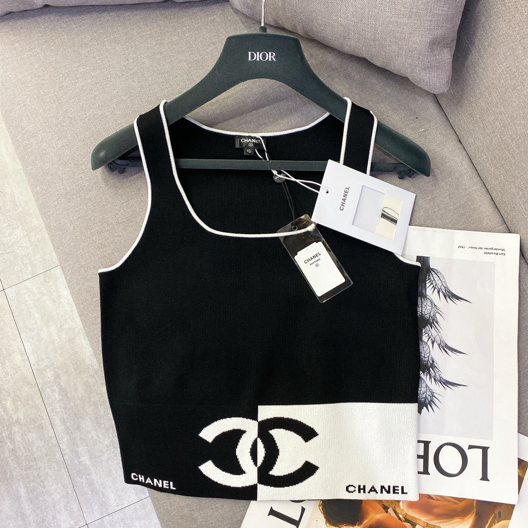 CHL Tank  Top  T shirt   Woman Knitted 2 Color 's