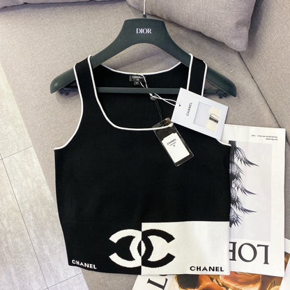 CHL Tank  Top  T shirt   Woman Knitted 2 Color 's