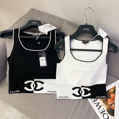 CHL Tank  Top  T shirt   Woman Knitted 2 Color 's