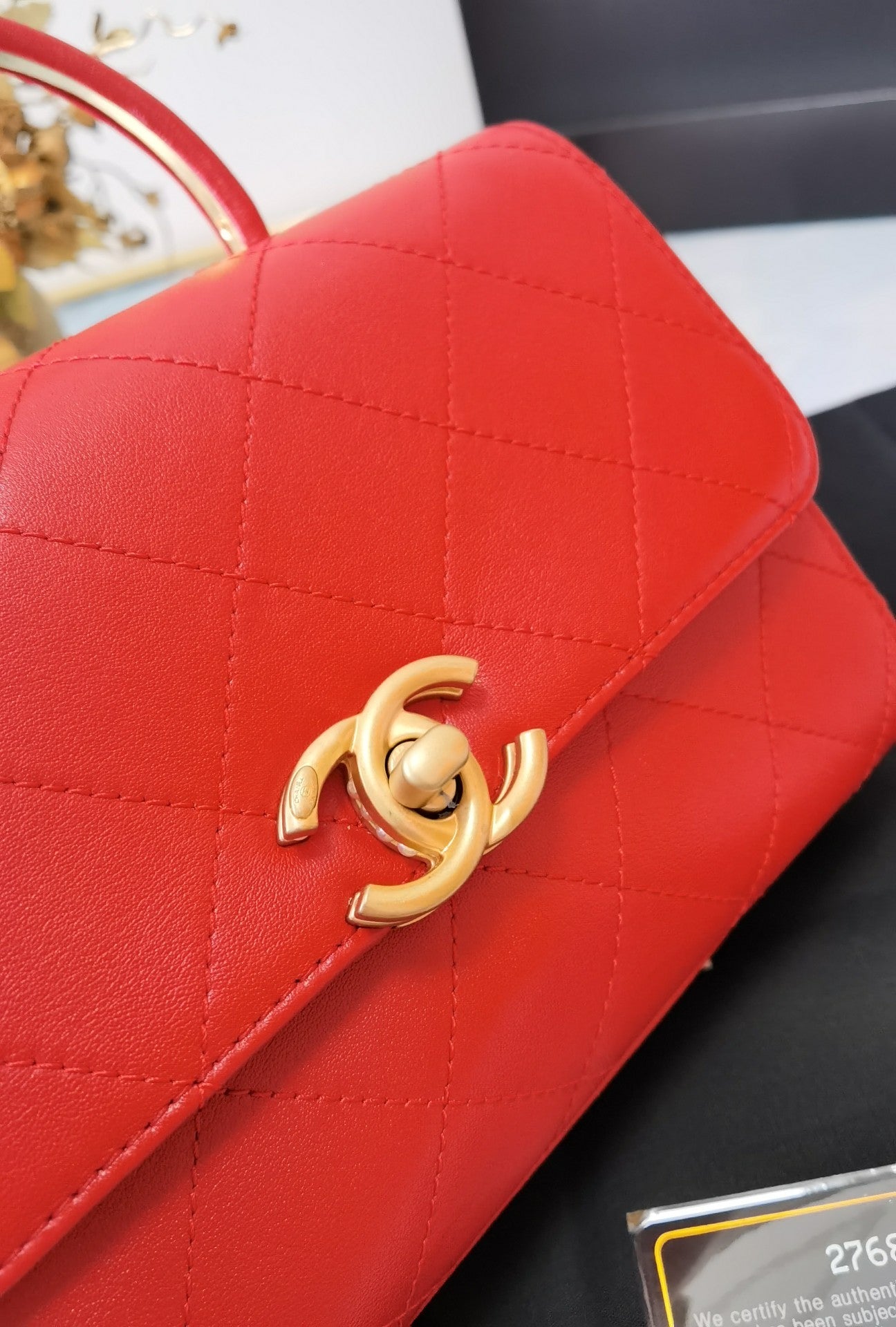 CHL Bag  20 Cm Handle Red