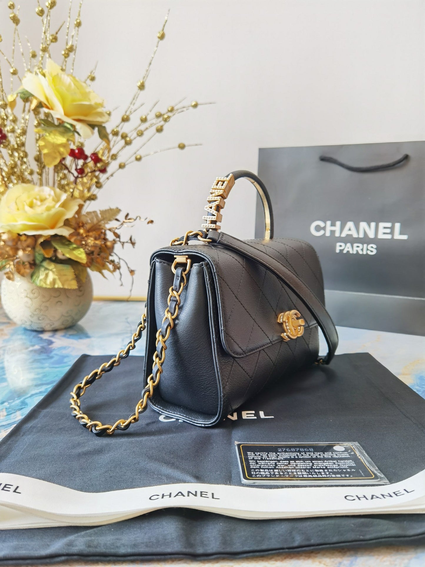 CHL Bag  20 Cm Handle Black