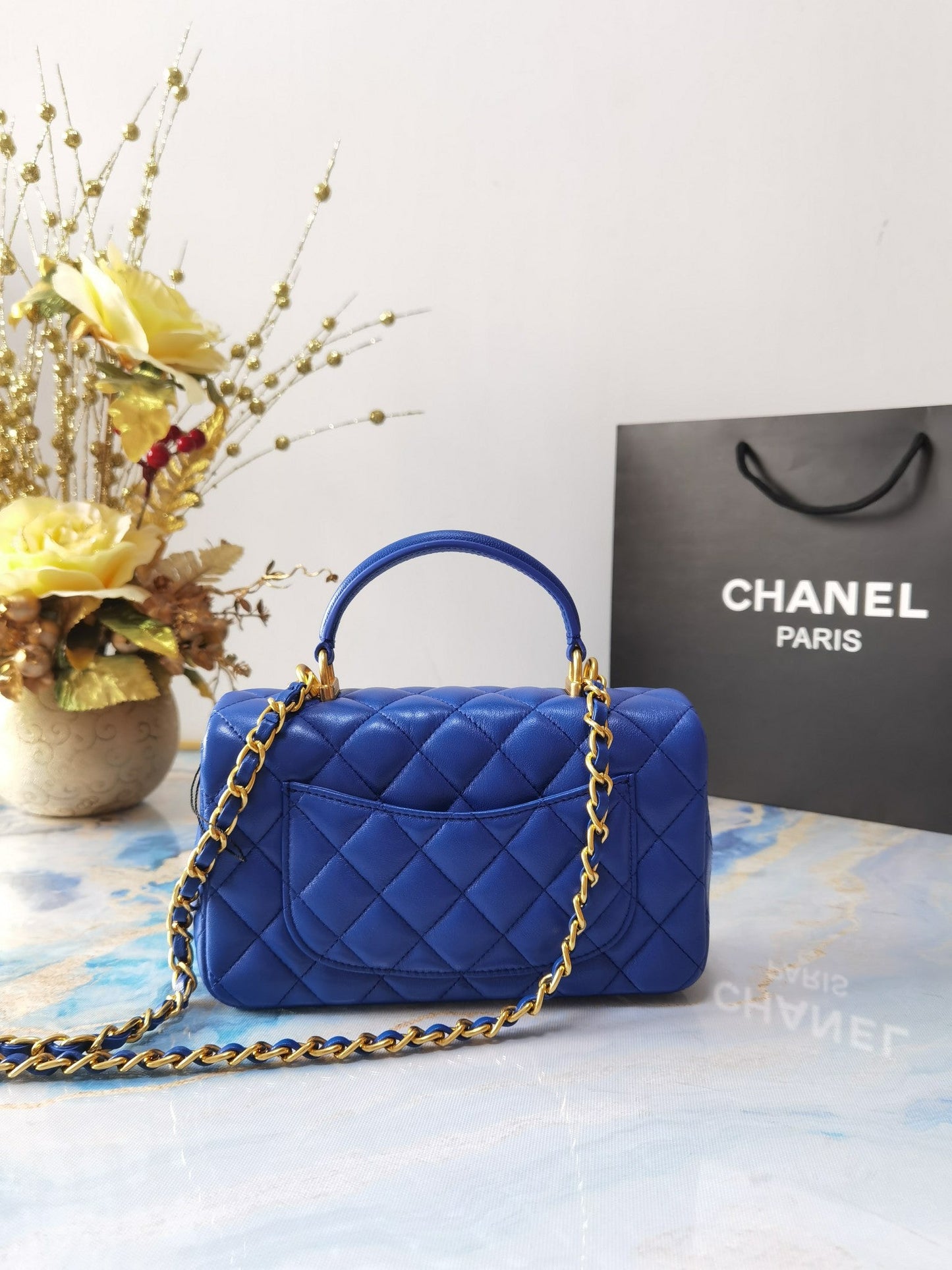 CHL Bag  20 Cm Handle Blue