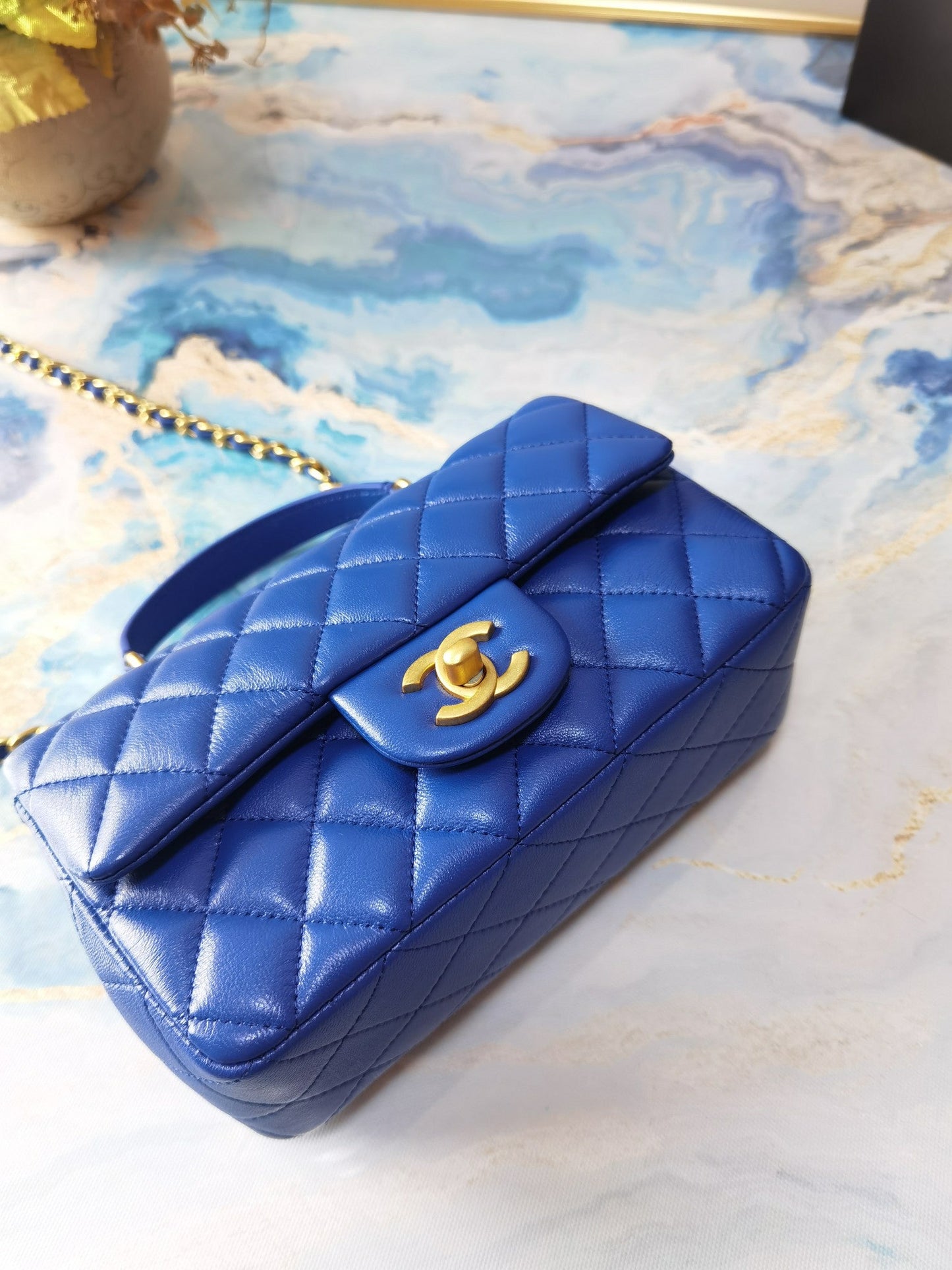 CHL Bag  20 Cm Handle Blue