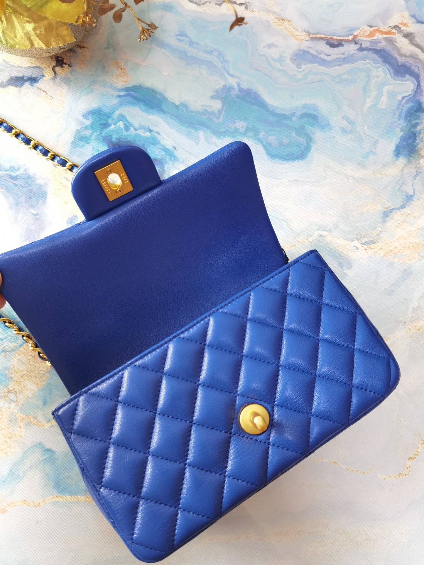 CHL Bag  20 Cm Handle Blue