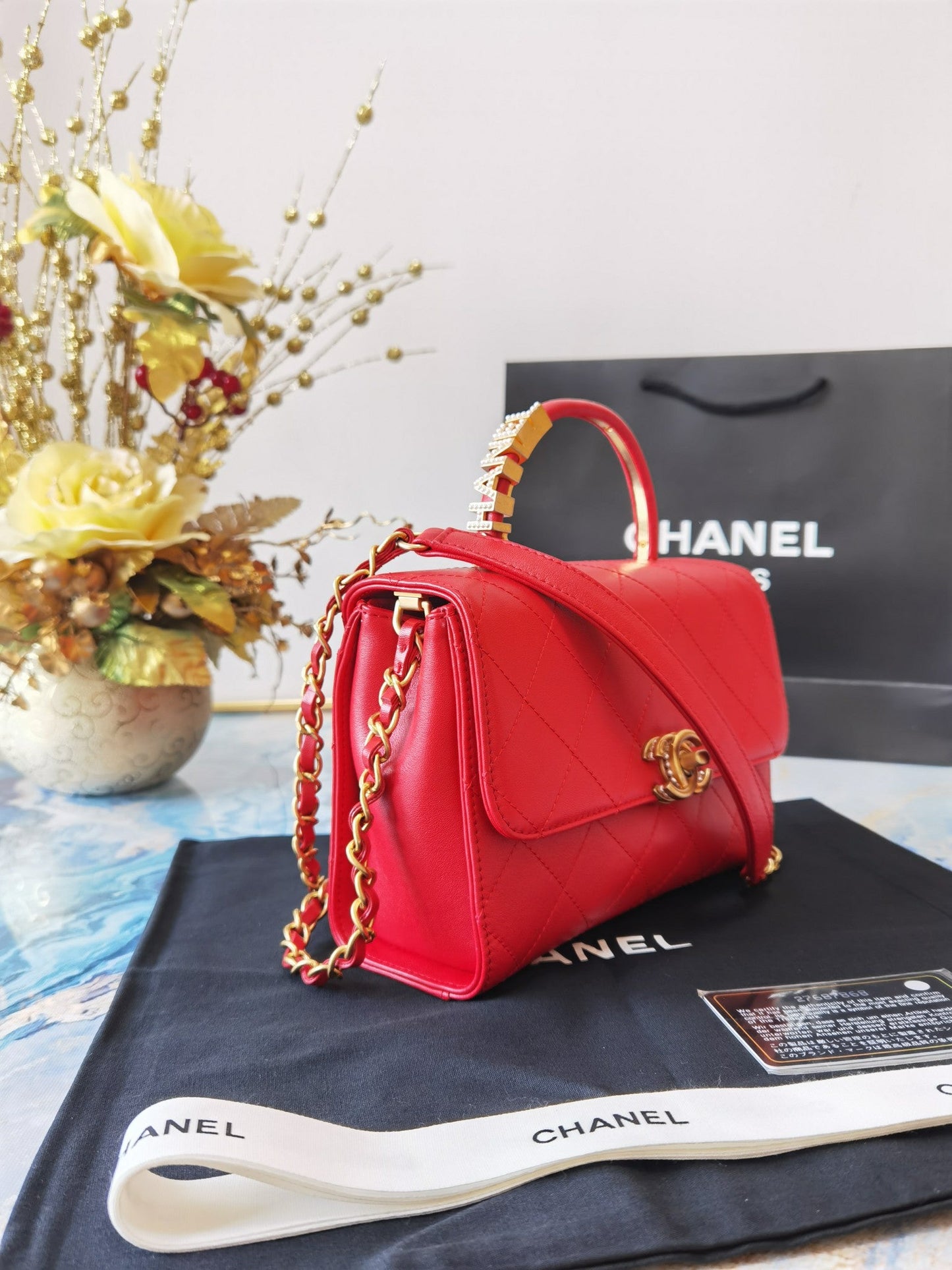 CHL Bag  20 Cm Handle Red