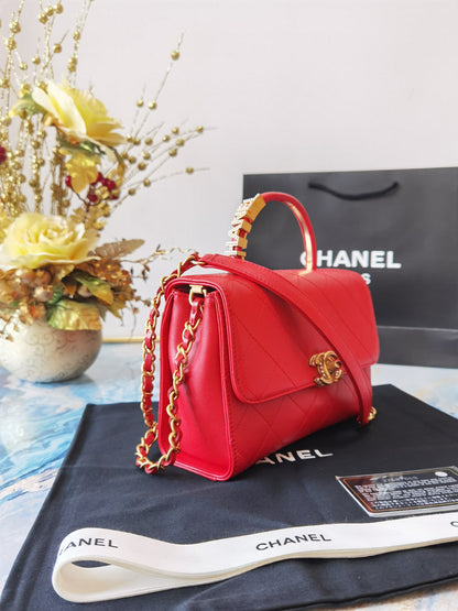 CHL Bag  20 Cm Handle Red