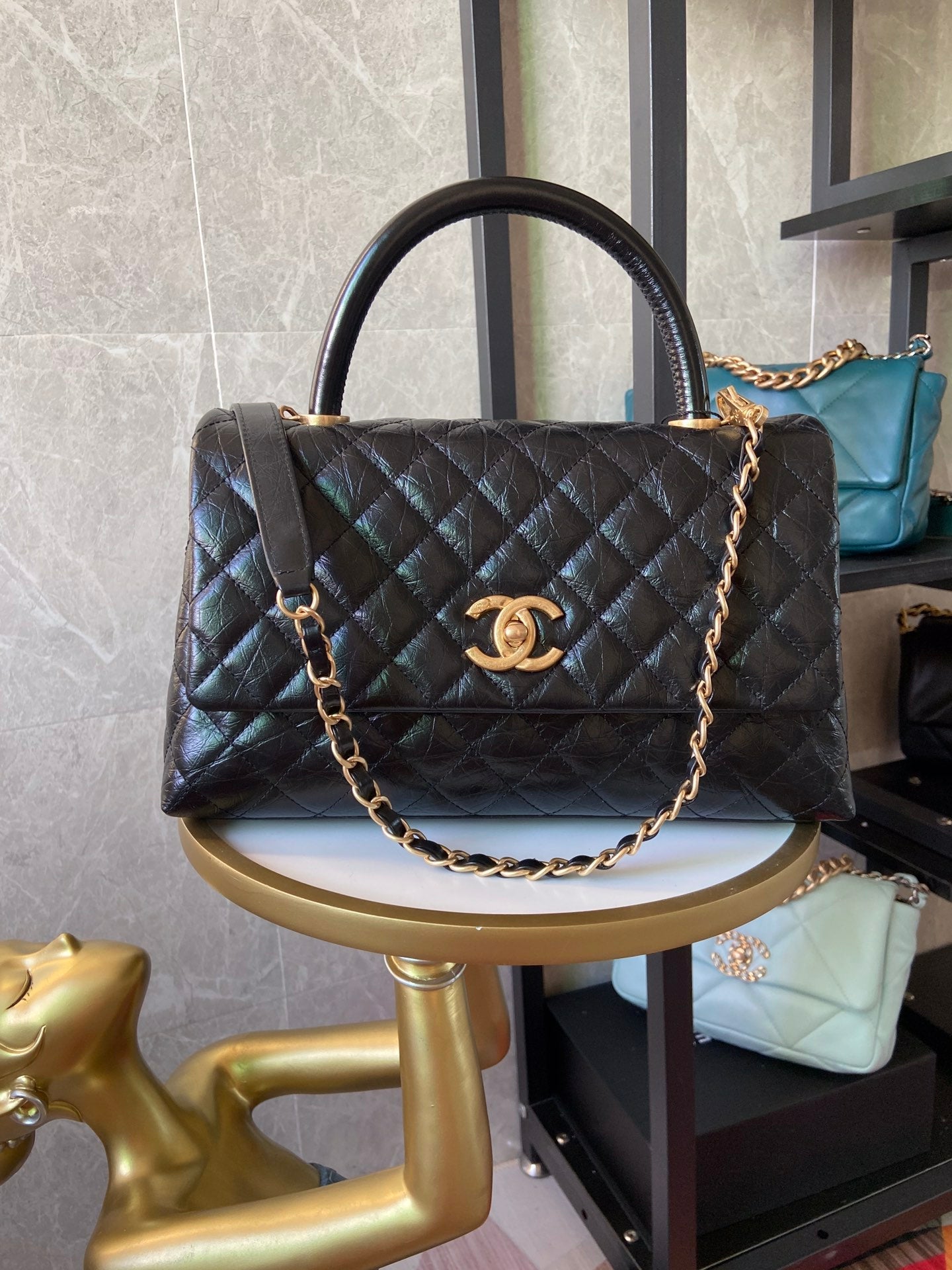 CHL Bag  29 Cm Handle Black 2 Color's