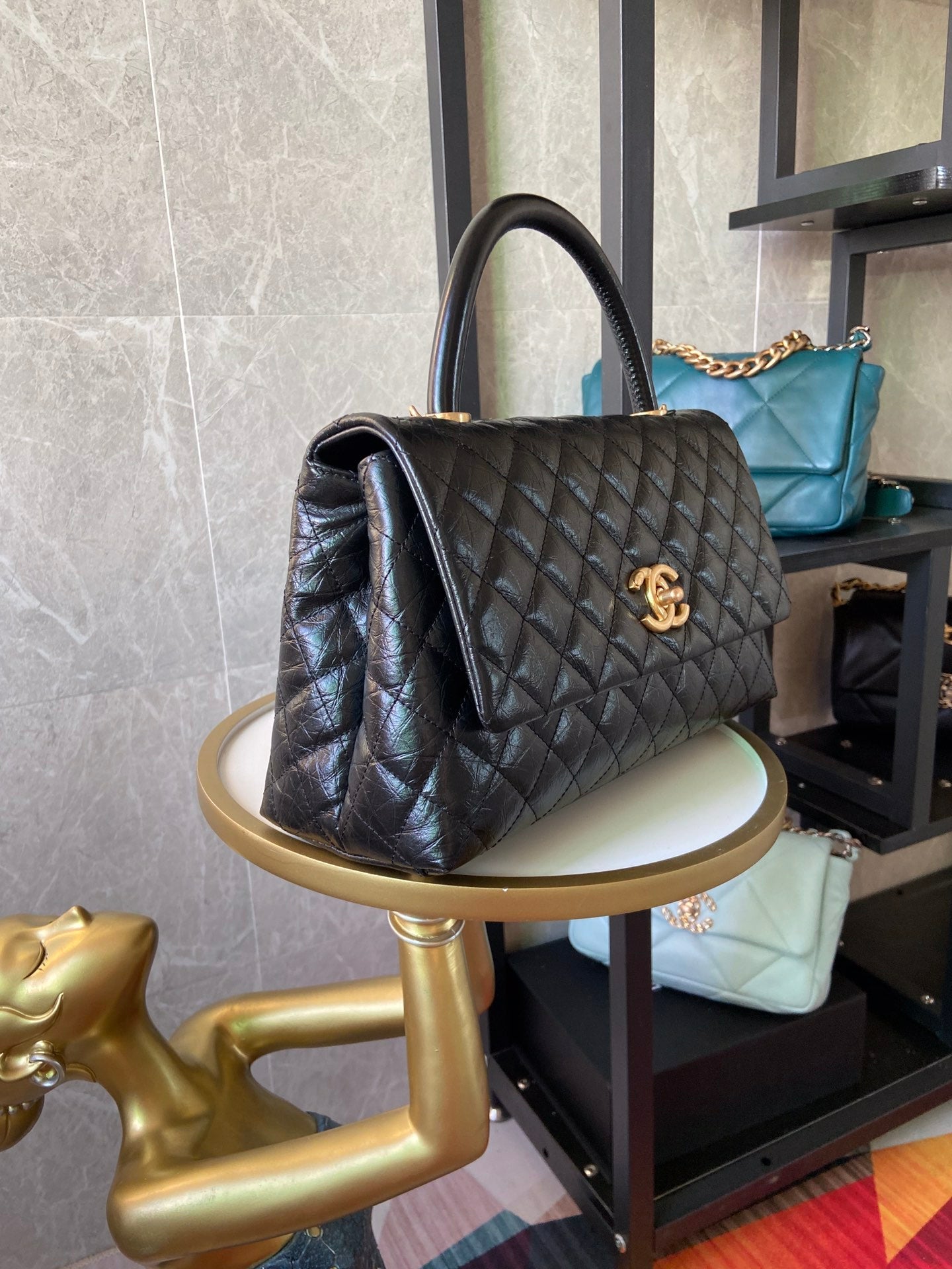 CHL Bag  29 Cm Handle Black 2 Color's
