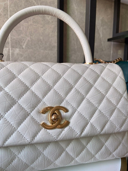 CHL Bag  29 Cm Handle White