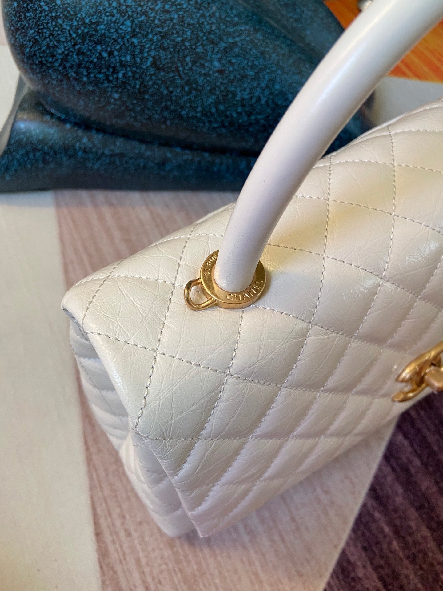 CHL Bag  29 Cm Handle White