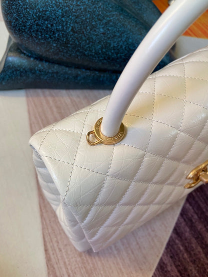 CHL Bag  29 Cm Handle White