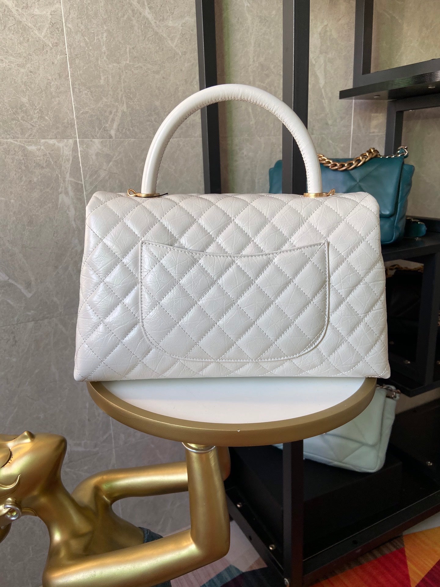 CHL Bag  29 Cm Handle White