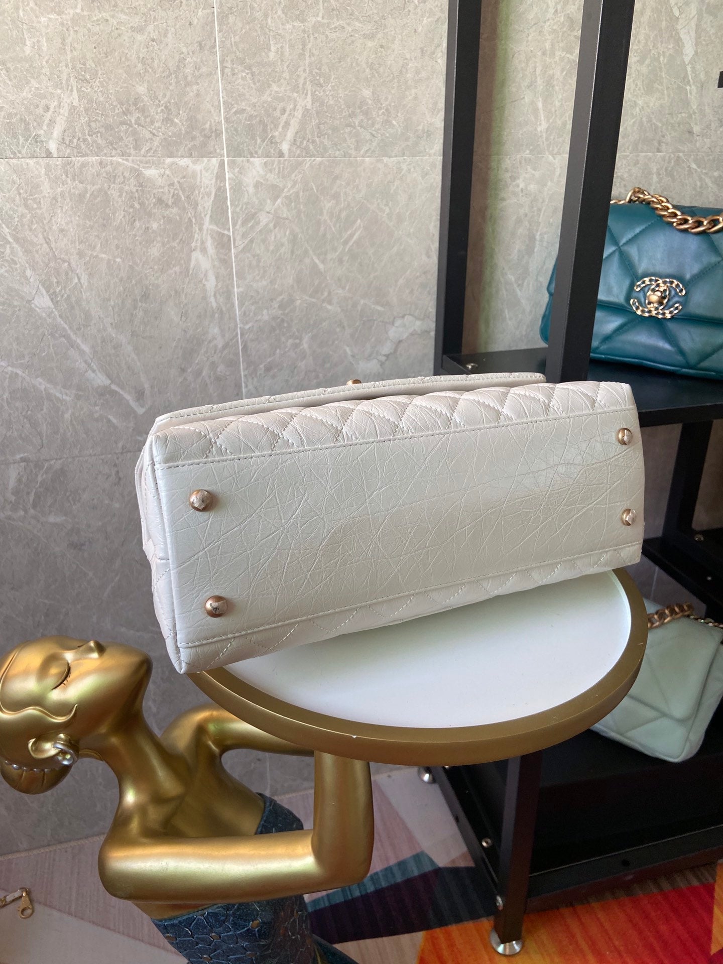 CHL Bag  29 Cm Handle White