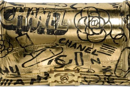 CHL Bag Gold & Black Graffiti