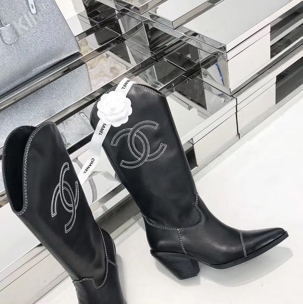 CHL  Boots Black Cowboy