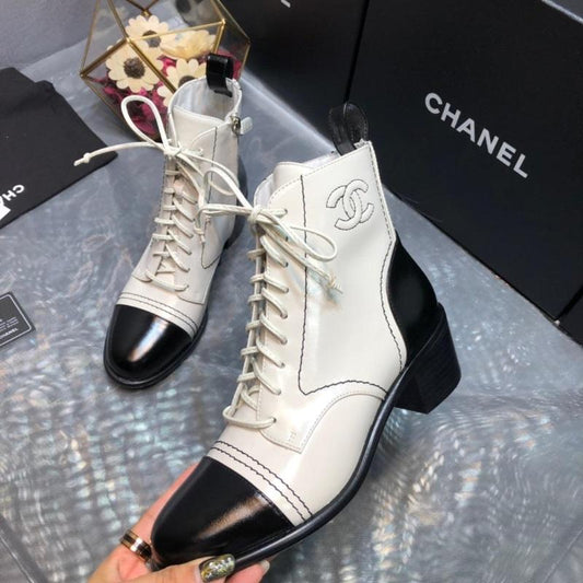 CHL Boots Black White
