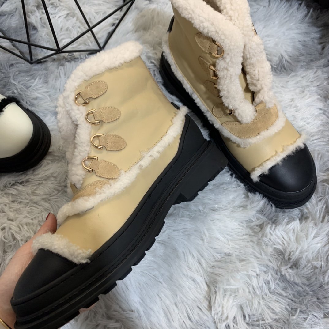 CHL  Boots Beige Shearling
