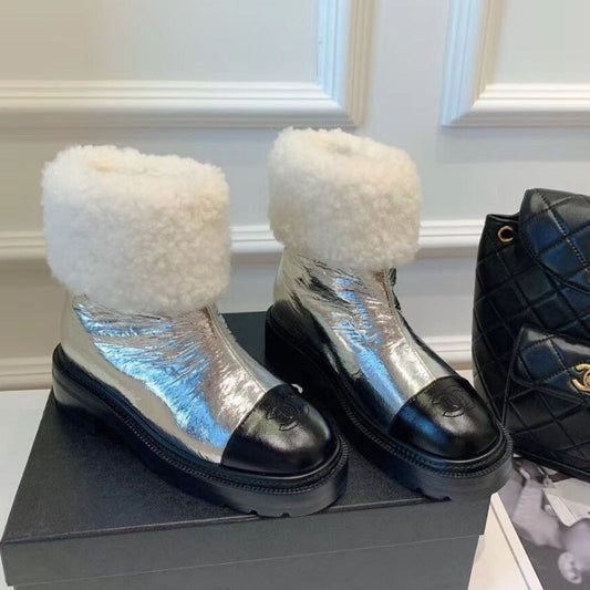 Chl UGG  Boots Silver