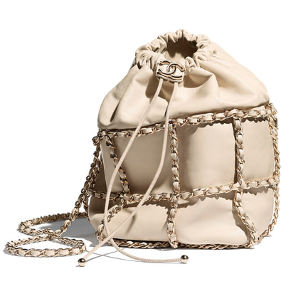 CHL Drawstring Bag  19 Cm White