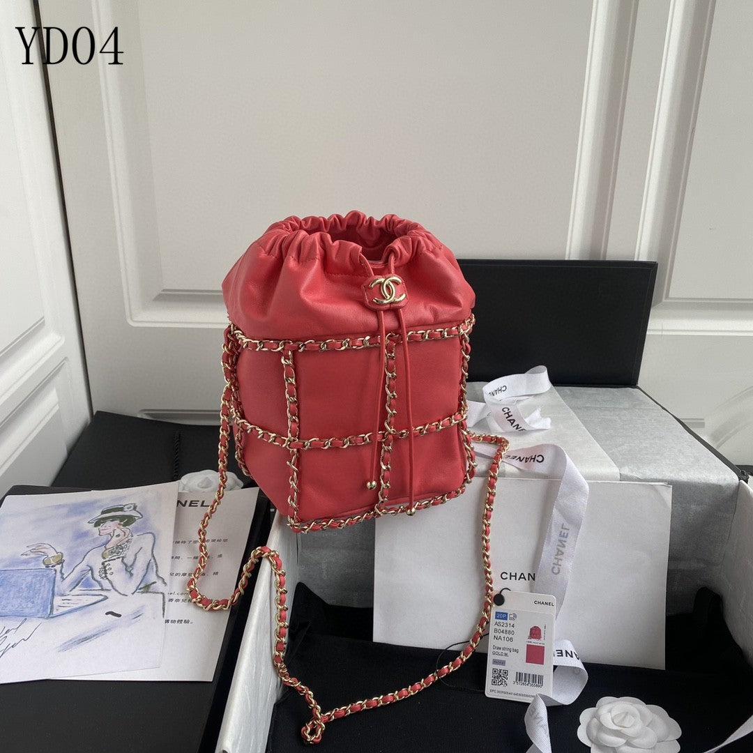 CHL Drawstring Bag  19 Cm Pink