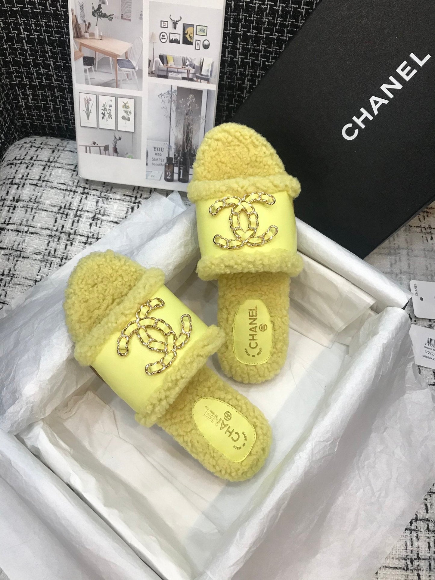 Chl Ugg Slippers Yellow
