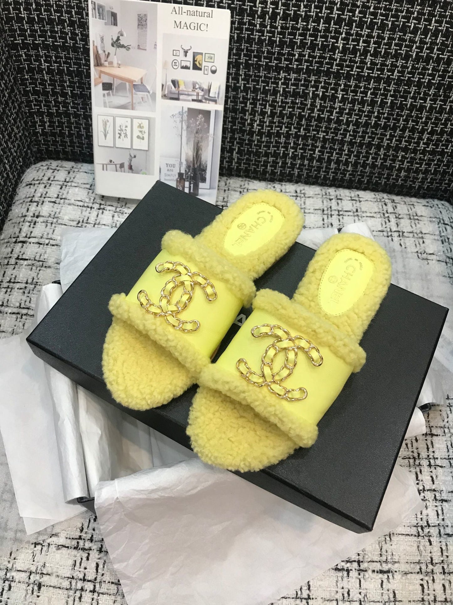 Chl Ugg Slippers Yellow