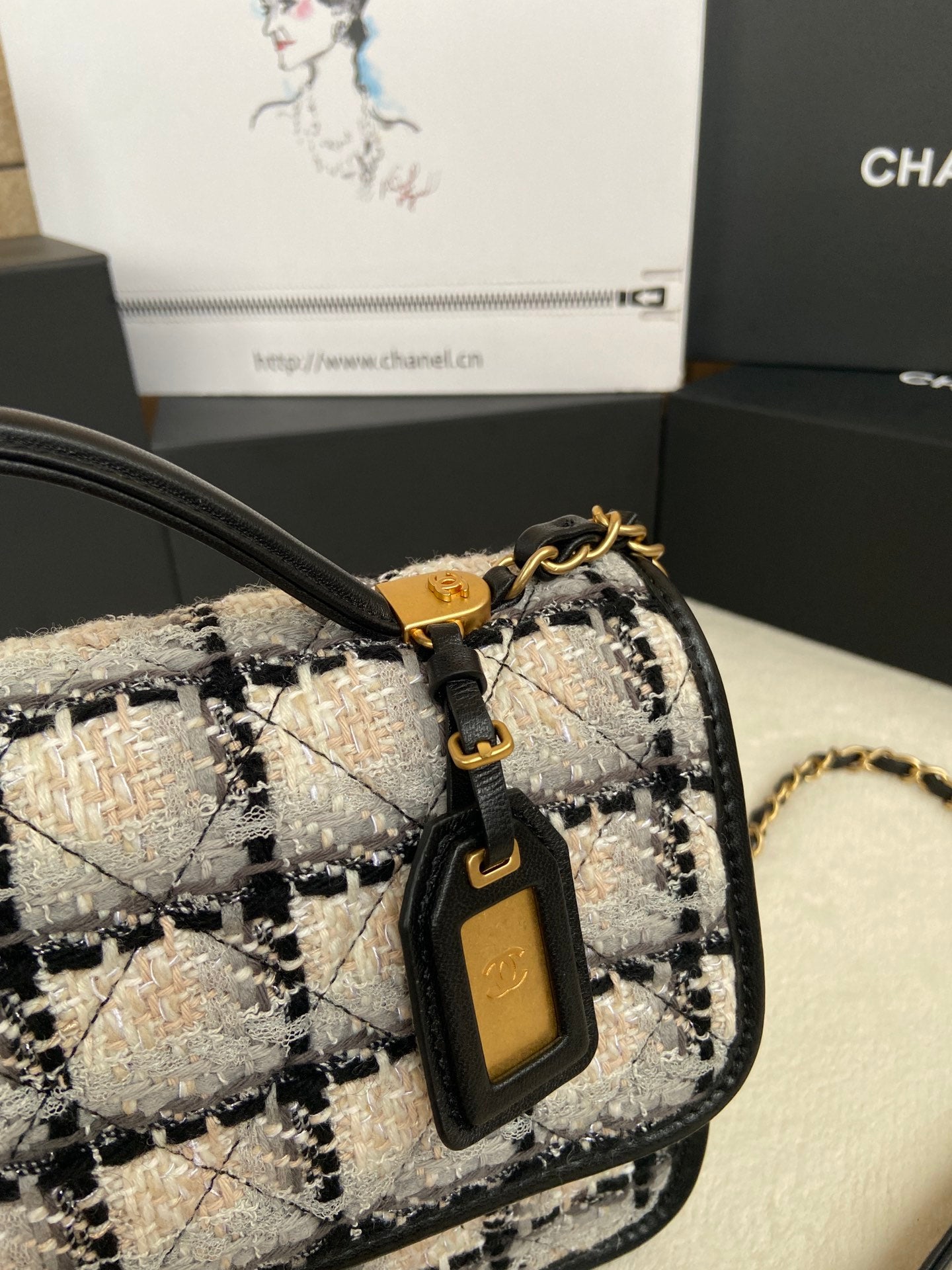 CHL  Bag Tweed  25 cm
