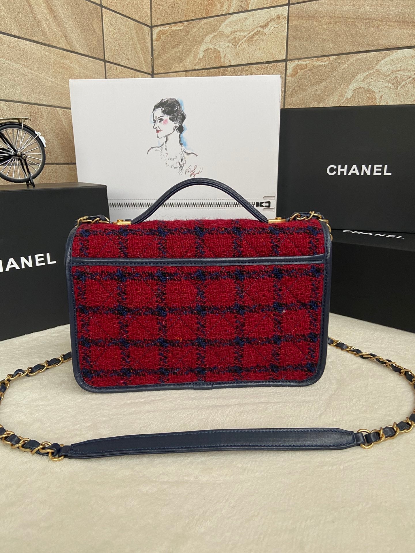 CHL  Bag Tweed  25 cm