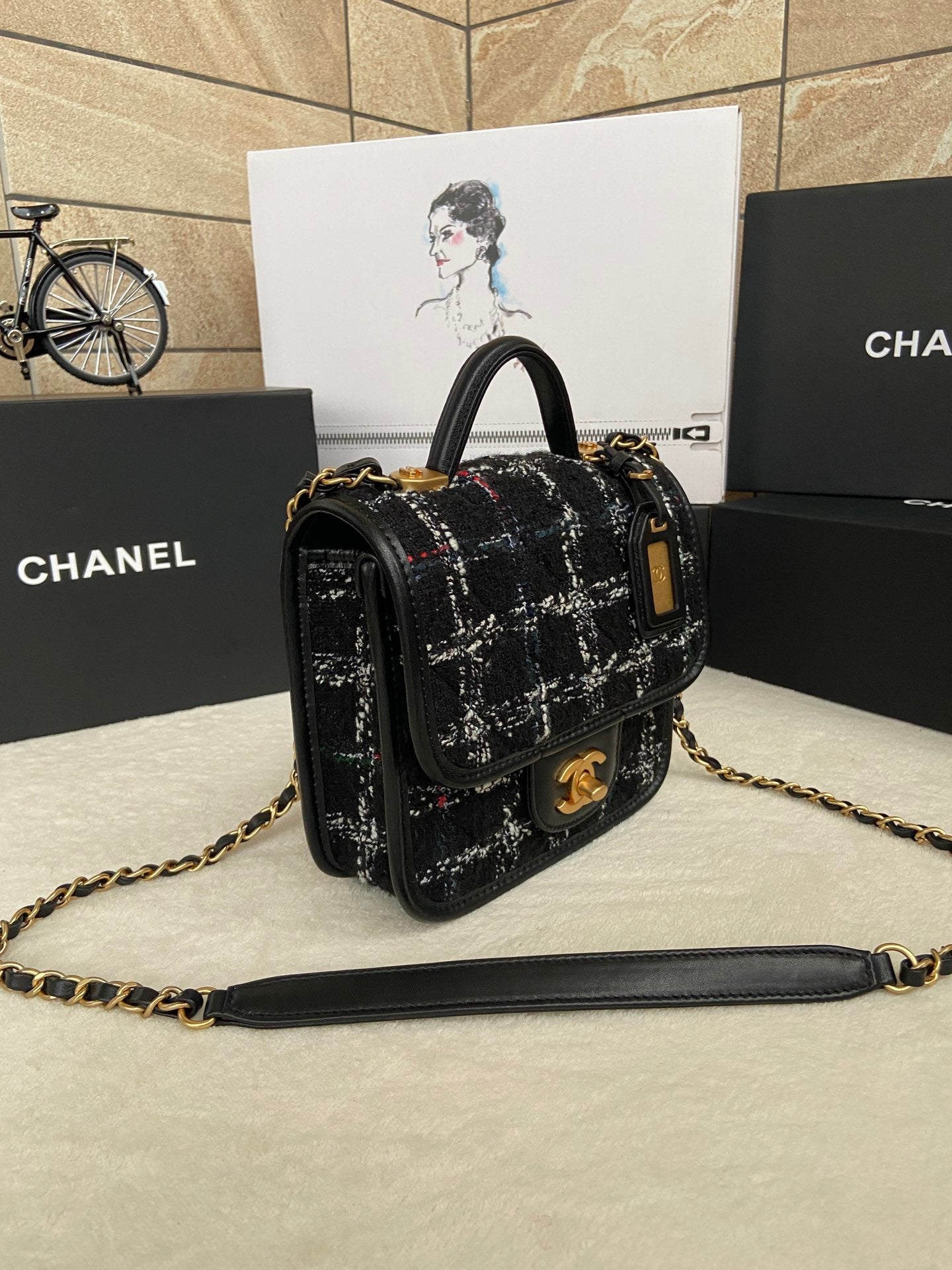 CHL  Bag Tweed  Small 20 cm